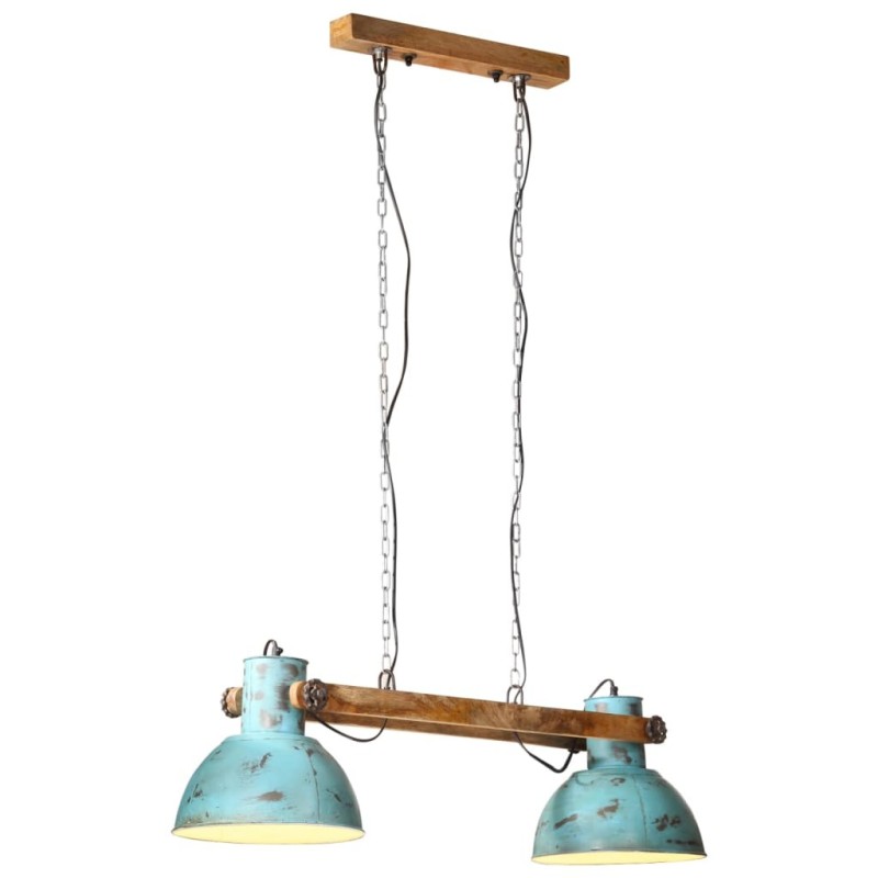 Lampe suspendue 25 W bleu délavé 85x28x109 cm E27 562195562195