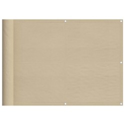 Écran de balcon beige 75x1000 cm 100% polyester oxford 562208562208