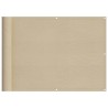 Écran de balcon beige 75x1000 cm 100% polyester oxford 562208562208