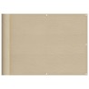 Écran de balcon beige 75x700 cm 100% polyester oxford 562210562210