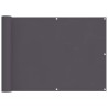 Écran de balcon anthracite 75x1000 cm 100% polyester oxford 562213562213