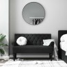 Banc avec dossier Noir 120x62x75,5 cm Tissu 562226562226