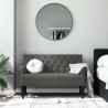 Banc avec dossier Gris foncé 120 x 62 x 75,5 cm Tissu 562228562228