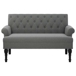 Banc avec dossier Gris foncé 120 x 62 x 75,5 cm Tissu 562228562228