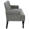 Banc avec dossier Gris foncé 120 x 62 x 75,5 cm Tissu 562228562228