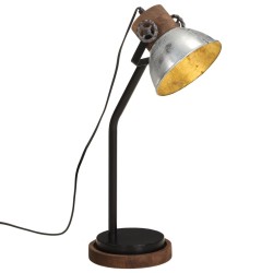 Lampe de bureau 25 W argent vintage 18x18x60 cm E27 562238562238