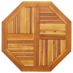 Dessus de table 70x70x2 cm octogonal bois massif d'acacia 562250562250