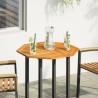 Dessus de table 70x70x2 cm octogonal bois massif d'acacia 562250562250