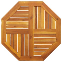 Dessus de table 70x70x2 cm octogonal bois massif d'acacia 562250562250