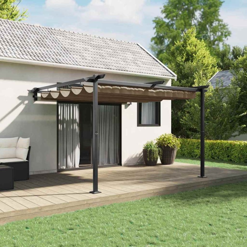 Pavillon Taupe 300 x 300 x 200 cm Polyester 562253562253