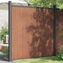 Panneau de clôture marron 173x186 cm WPC 562257562257