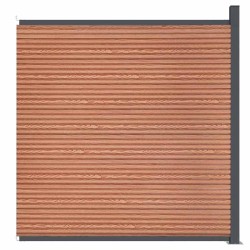 Panneau de clôture marron 173x186 cm WPC 562257562257