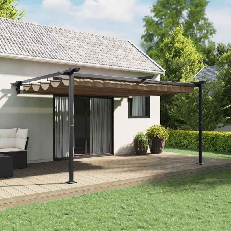 Pavillon Taupe 400 x 300 x 200 cm Polyester 562259562259