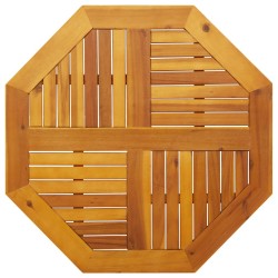 Dessus de table 80x80x2,2 cm octogonal bois massif d'acacia 562260562260
