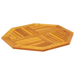 Dessus de table 80x80x2,2 cm octogonal bois massif d'acacia 562260562260