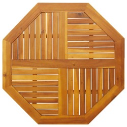 Dessus de table 90x90x2,2 cm octogonal bois massif d'acacia 562261562261