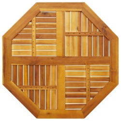 Dessus de table 90x90x2,2 cm octogonal bois massif d'acacia 562261562261