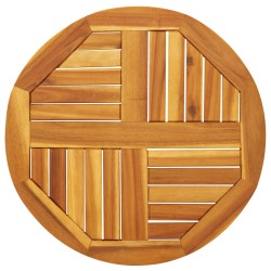 Dessus de table Ø60x2 cm rond bois massif d'acacia 562262562262