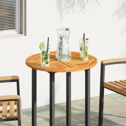 Dessus de table Ø60x2 cm rond bois massif d'acacia 562262562262