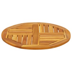 Dessus de table Ø60x2 cm rond bois massif d'acacia 562262562262
