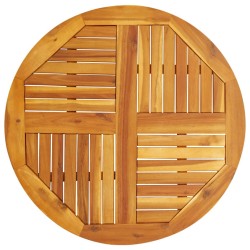 Dessus de table Ø80x2,2 cm rond bois massif d'acacia 562263562263