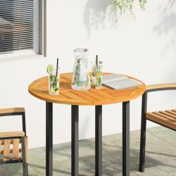 Dessus de table Ø80x2,2 cm rond bois massif d'acacia 562263562263