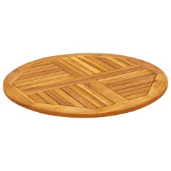 Dessus de table Ø80x2,2 cm rond bois massif d'acacia 562263562263