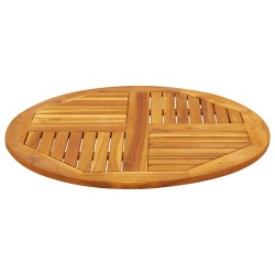 Dessus de table Ø80x2,2 cm rond bois massif d'acacia 562263562263