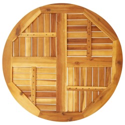Dessus de table Ø80x2,2 cm rond bois massif d'acacia 562263562263