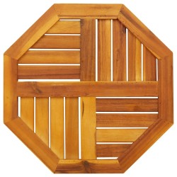 Dessus de table 50x50x2 cm octogonal bois massif d'acacia 562264562264