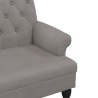 Banc avec dossier taupe 120x62x75,5 cm tissu 562266562266
