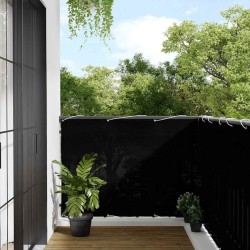 Écran de balcon noir 120x1000 cm 100% polyester oxford 562268562268
