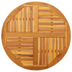 Dessus de table Ø90x2,2 cm rond bois massif d'acacia 562270562270
