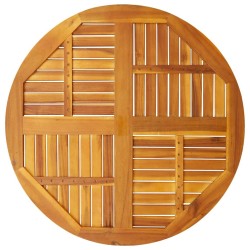 Dessus de table Ø90x2,2 cm rond bois massif d'acacia 562270562270