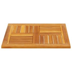 Dessus de table 60x60x2 cm carré bois massif d'acacia 562273562273