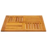 Dessus de table 70x70x2 cm carré bois massif d'acacia 562274562274