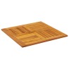 Dessus de table 70x70x2 cm carré bois massif d'acacia 562274562274