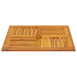 Dessus de table 70x70x2 cm carré bois massif d'acacia 562274562274