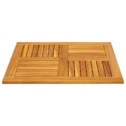 Dessus de table 80x80x2,2 cm carré bois massif d'acacia 562275562275