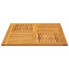 Dessus de table 90x90x2,2 cm carré bois massif d'acacia 562276562276