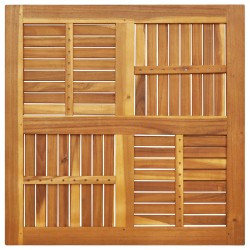 Dessus de table 90x90x2,2 cm carré bois massif d'acacia 562276562276