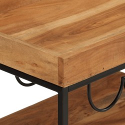 Chariot de bar 60x40x80 cm bois massif d'acacia et fer 562281562281