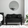 Banc avec coussins Noir 120,5x65x75 cm Velours 562284562284