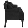 Banc avec coussins Noir 120,5x65x75 cm Velours 562284562284