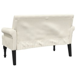 Banc avec dossier 120x62x75,5 cm lin 562286562286