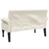 Banc avec dossier 120x62x75,5 cm lin 562286562286