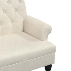 Banc avec dossier 120x62x75,5 cm lin 562286562286