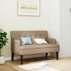Banc avec dossier cappuccino 112x65,5x75 cm similicuir 562290562290