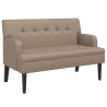 Banc avec dossier cappuccino 112x65,5x75 cm similicuir 562290562290