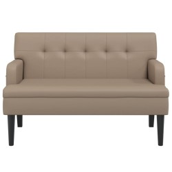 Banc avec dossier cappuccino 112x65,5x75 cm similicuir 562290562290